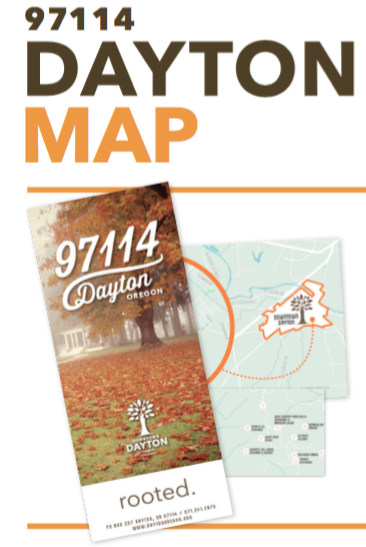 Tourism map flyer